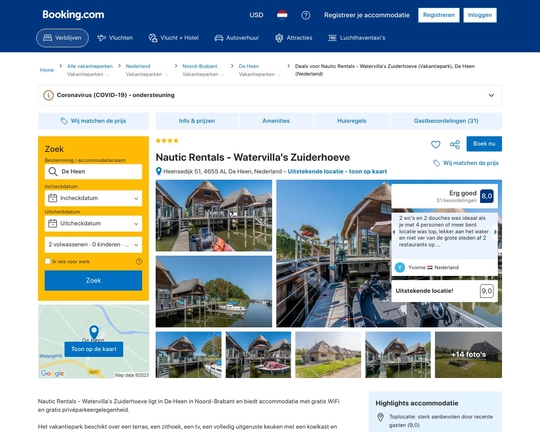 Nautic Rentals - Watervilla's Zuiderhoeve Logo